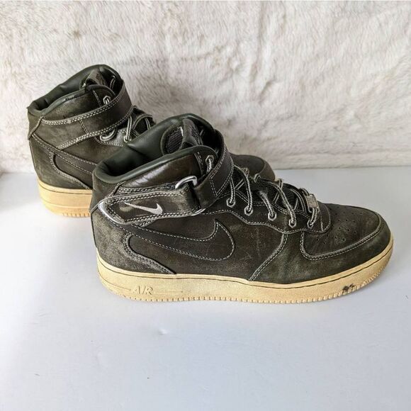 Nike Air Force 1 Premium Work Boot Dark Green Men's Size 9.5 - Picture 5 of 14